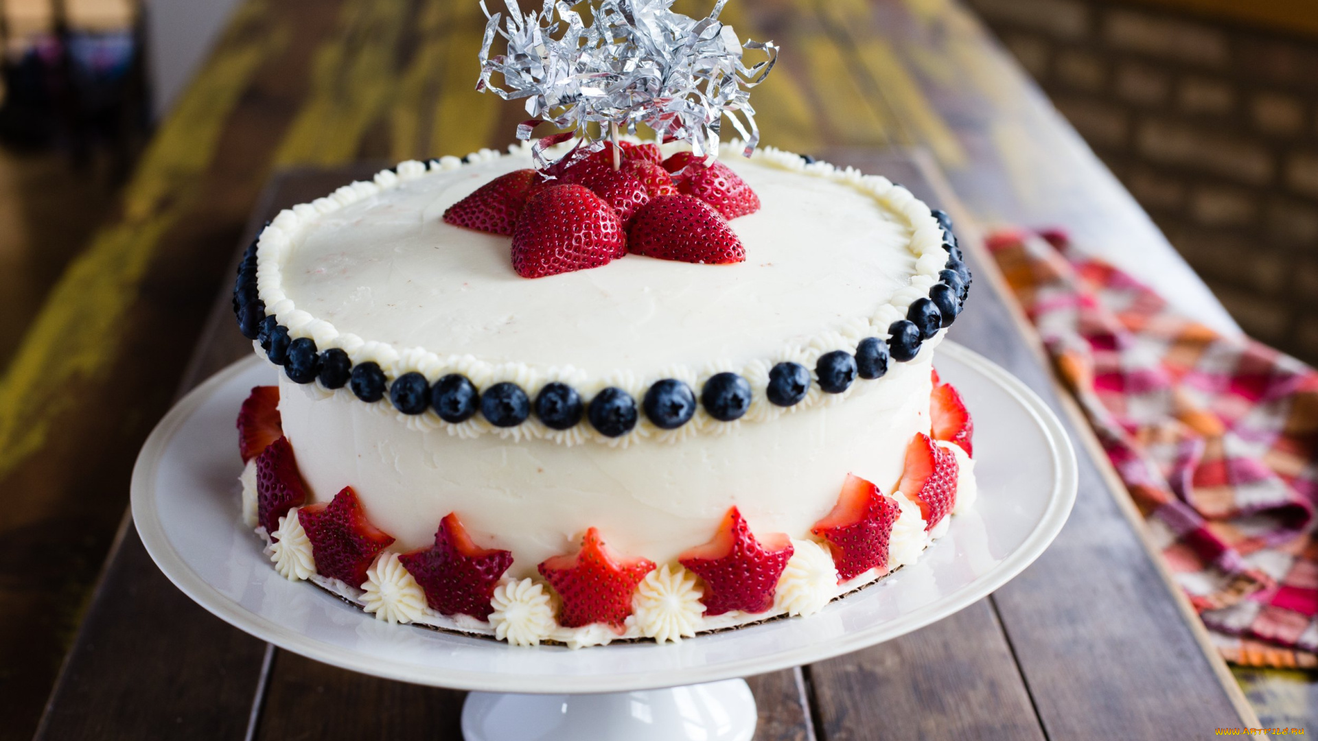 еда, торты, клубника, торт, лакомство