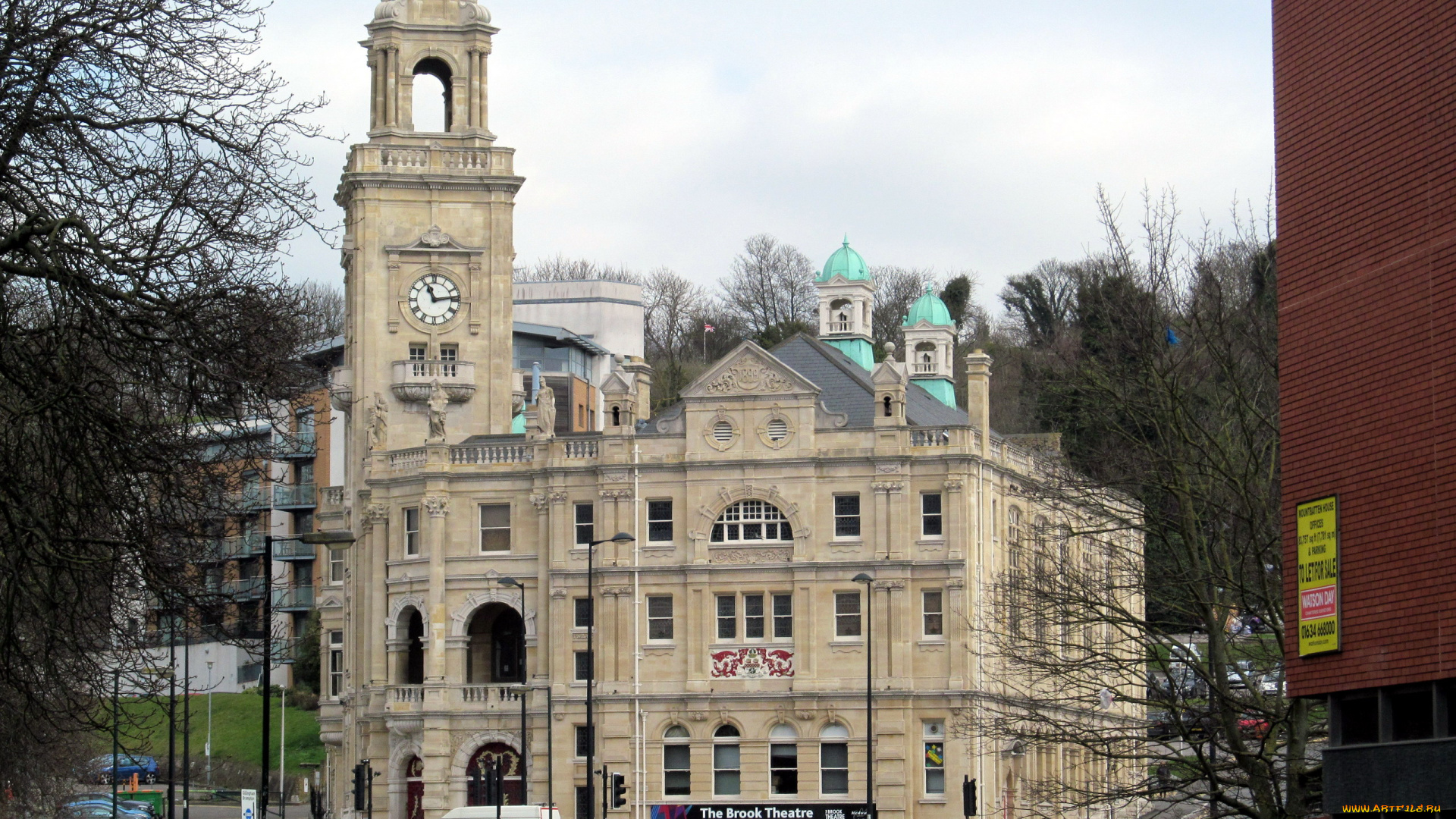 города, -, здания, , дома, театр