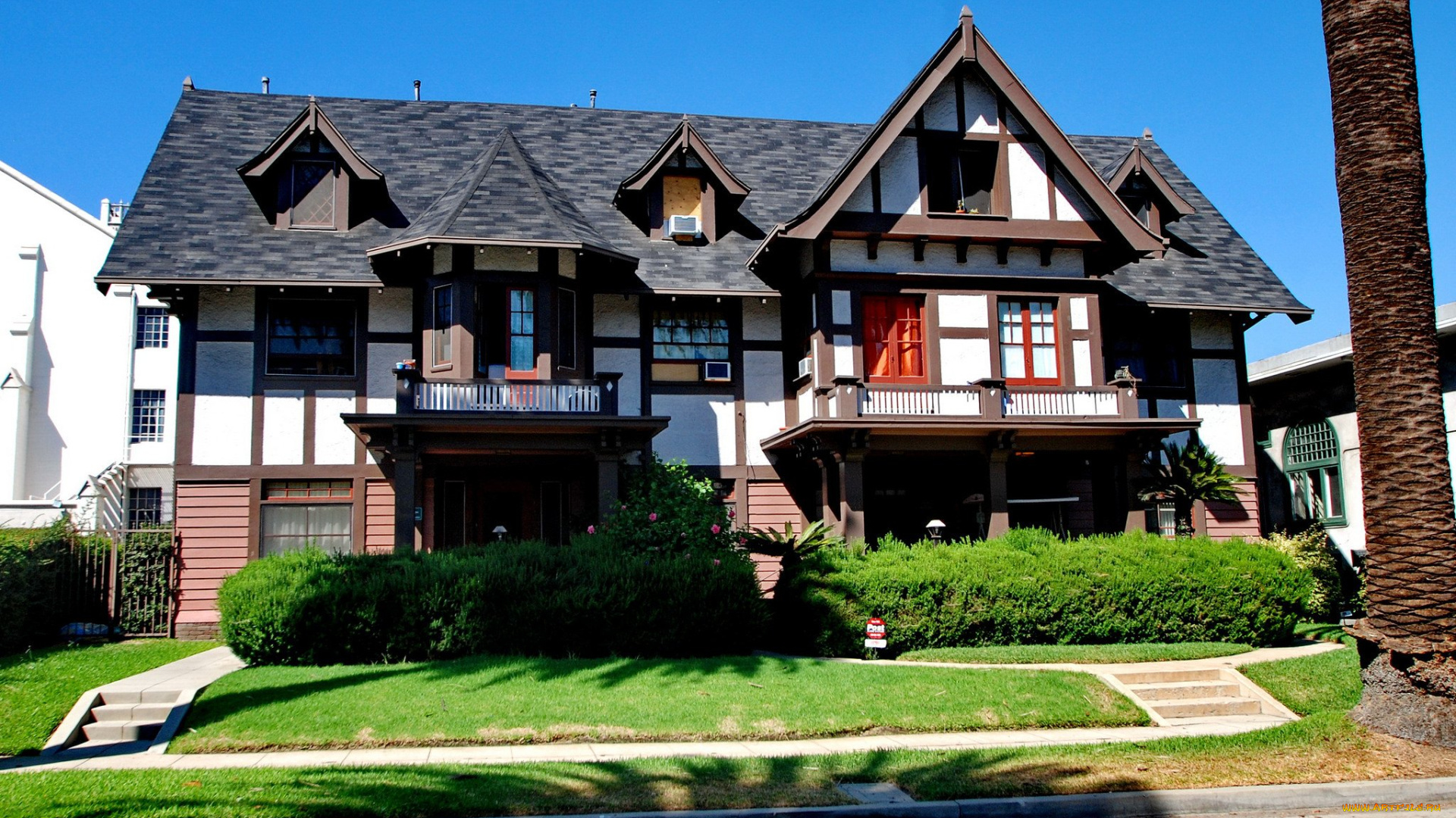 города, -, здания, , дома, жилой, дом