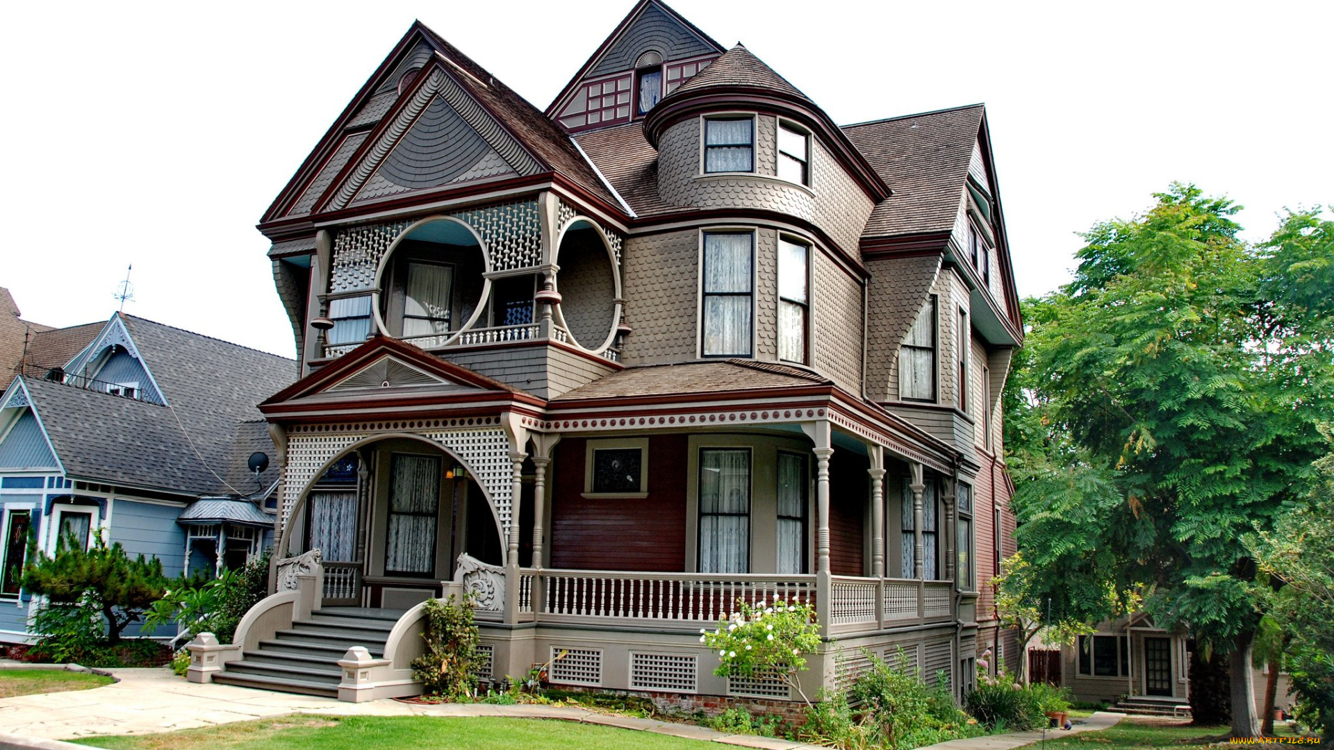 города, -, здания, , дома, жилой, дом