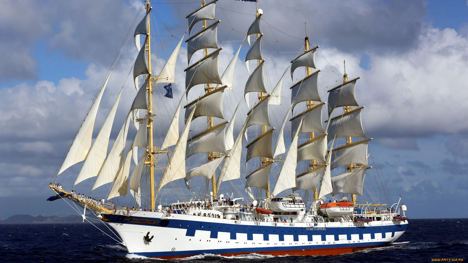 корабли, парусники, парусник