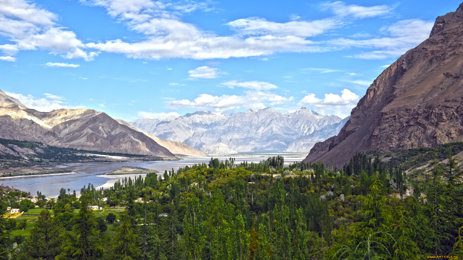 природа, горы, простор