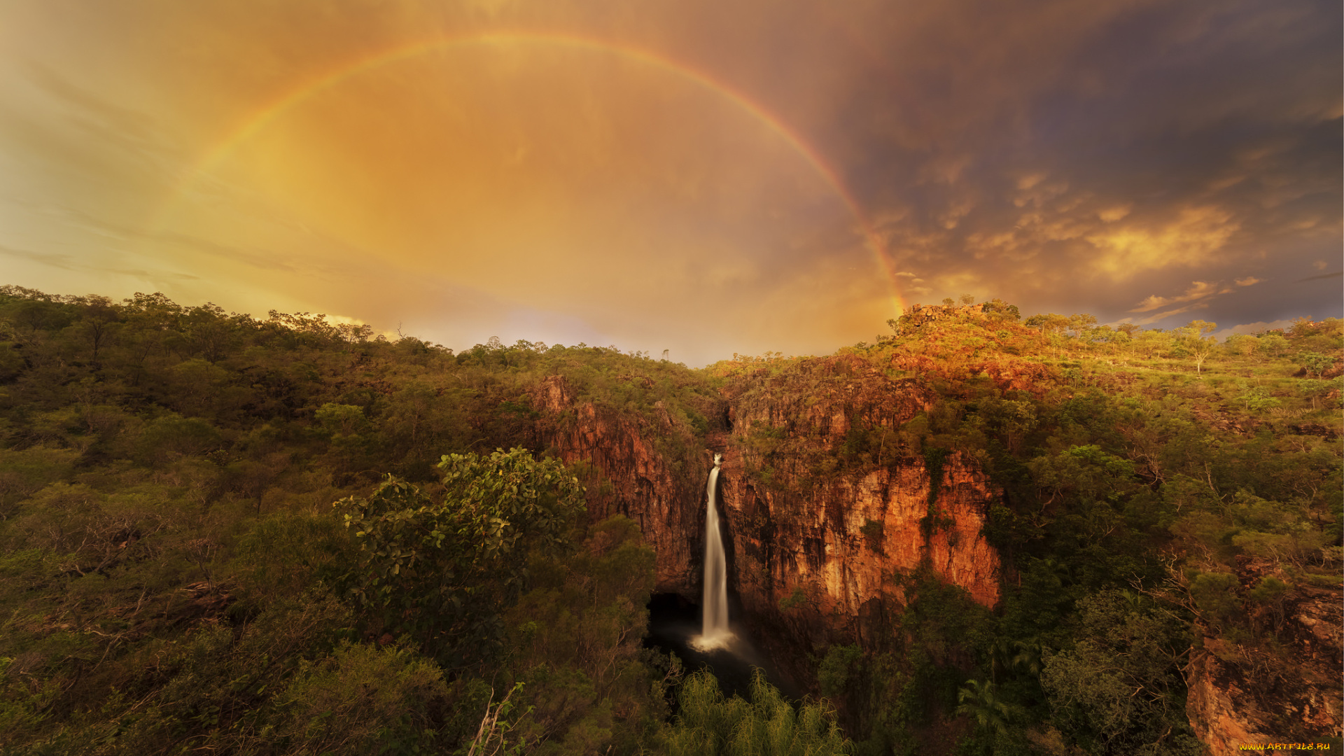 природа, радуга, простор