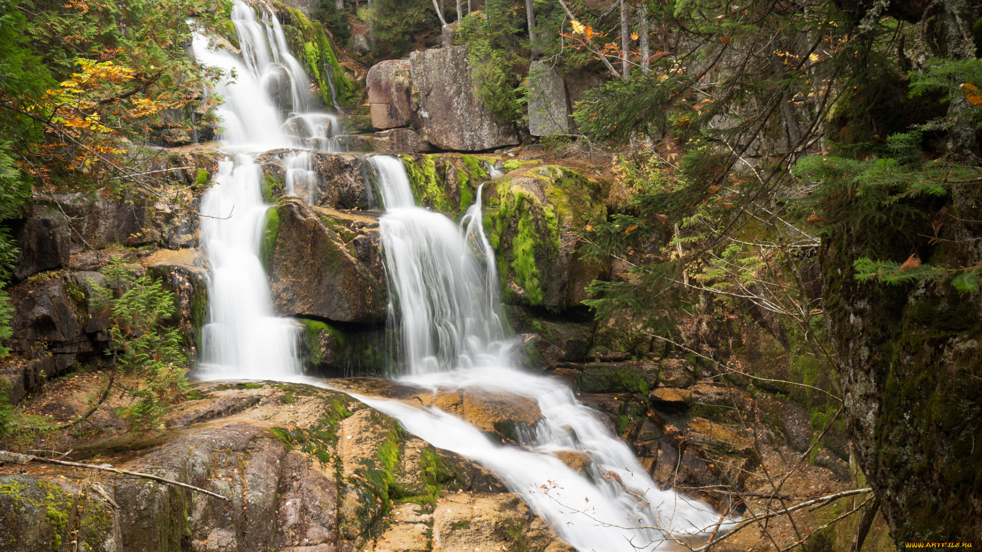 природа, водопады, простор