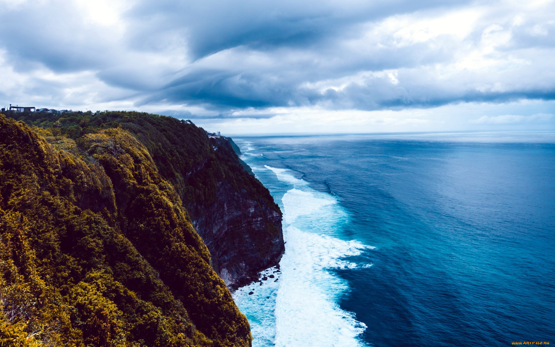 природа, побережье, прибой