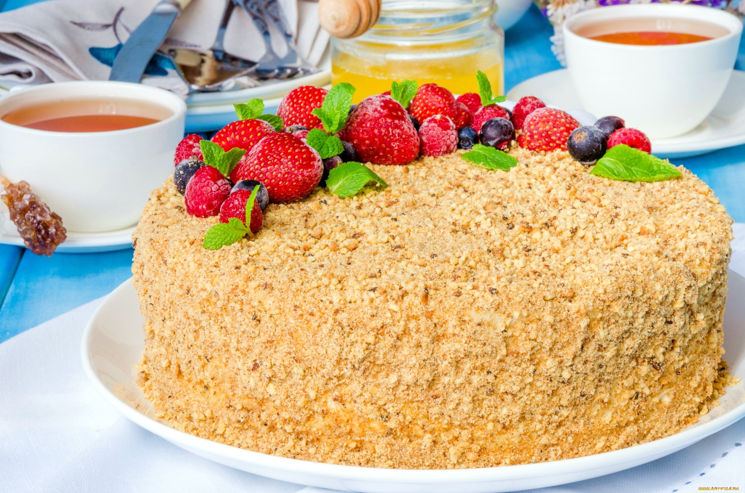 еда, торты, клубника, лакомство, торт, малина