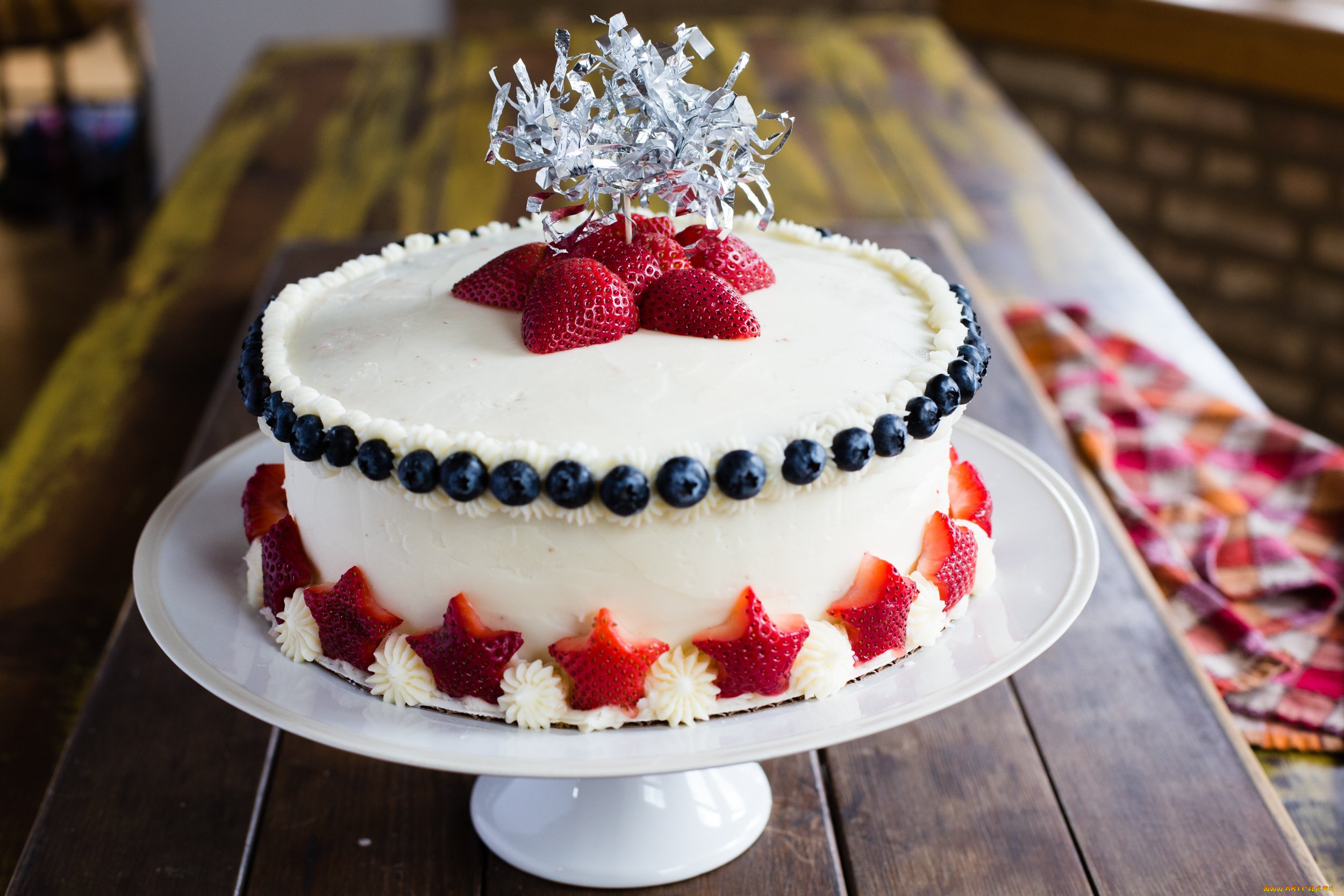 еда, торты, клубника, торт, лакомство