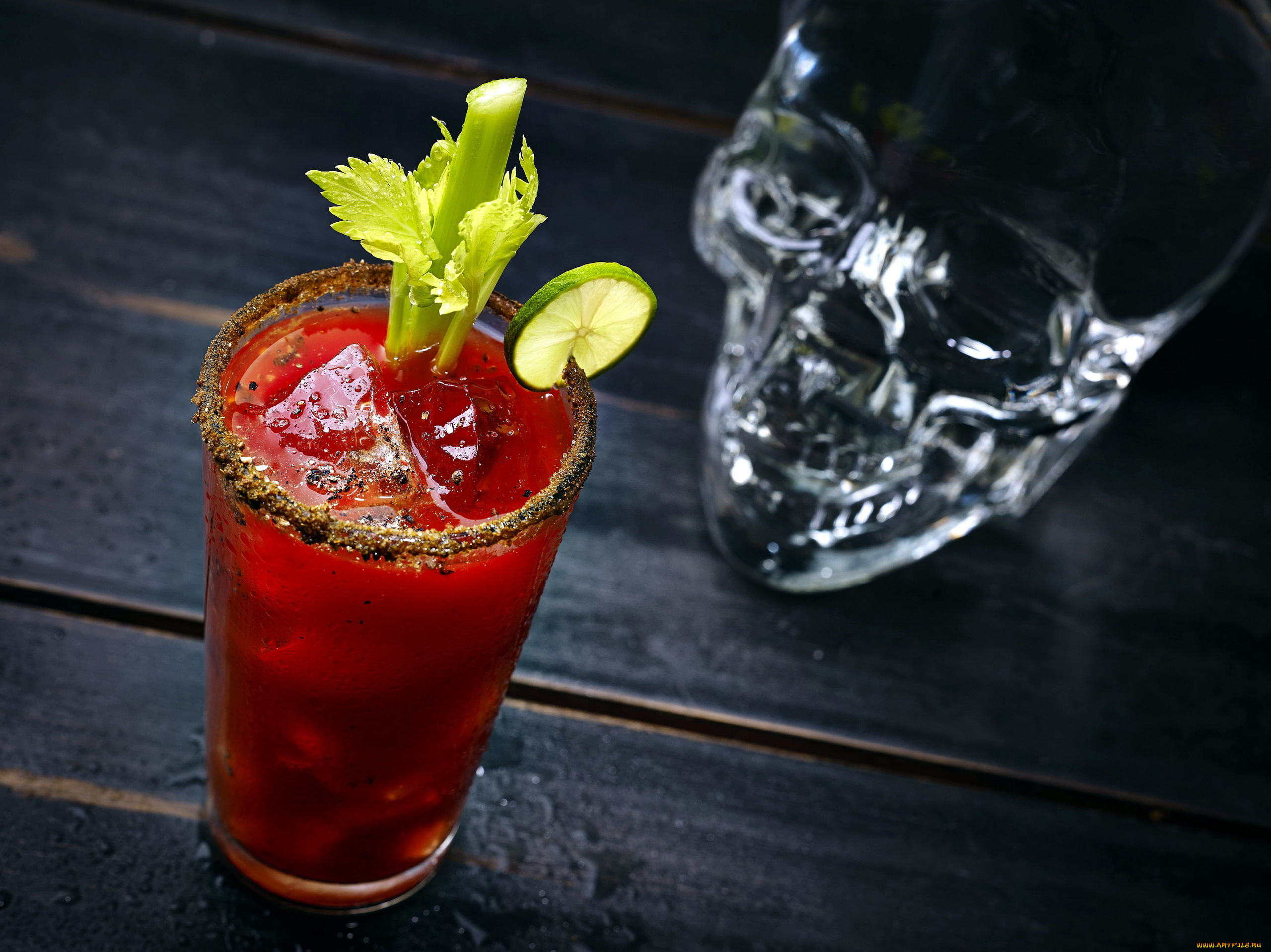 еда, напитки, , коктейль, лед, сельдерей, череп, коктейль