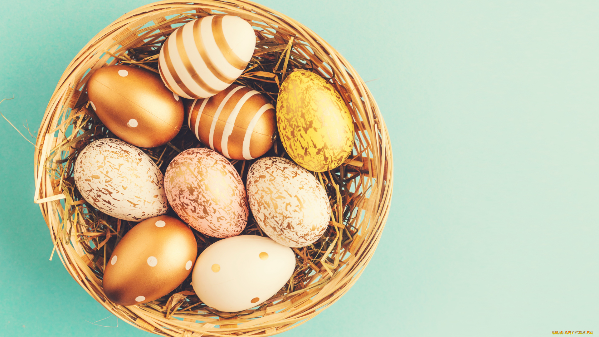 праздничные, пасха, корзина, яйца