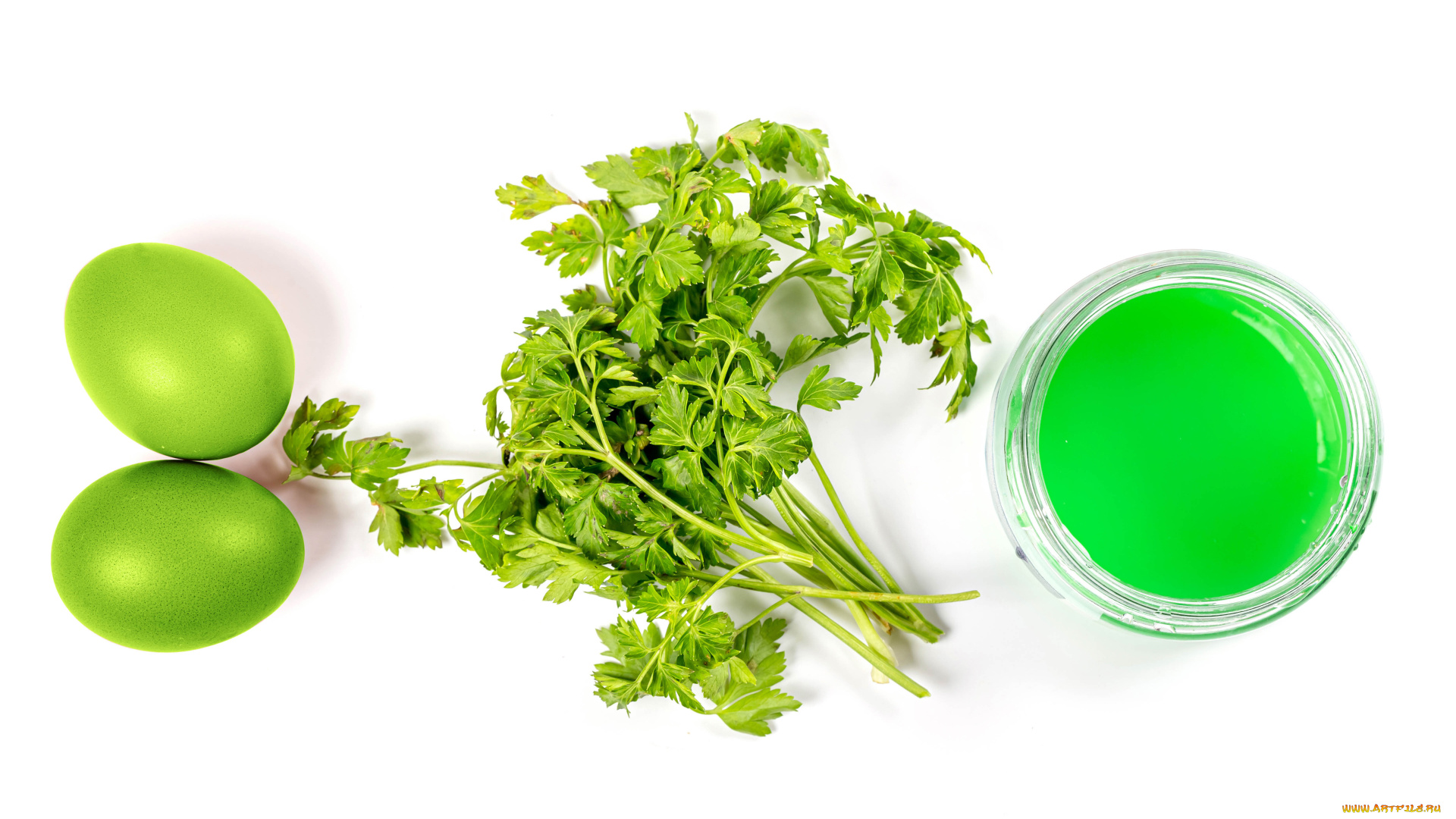 праздничные, пасха, яйца, петрушка, краска