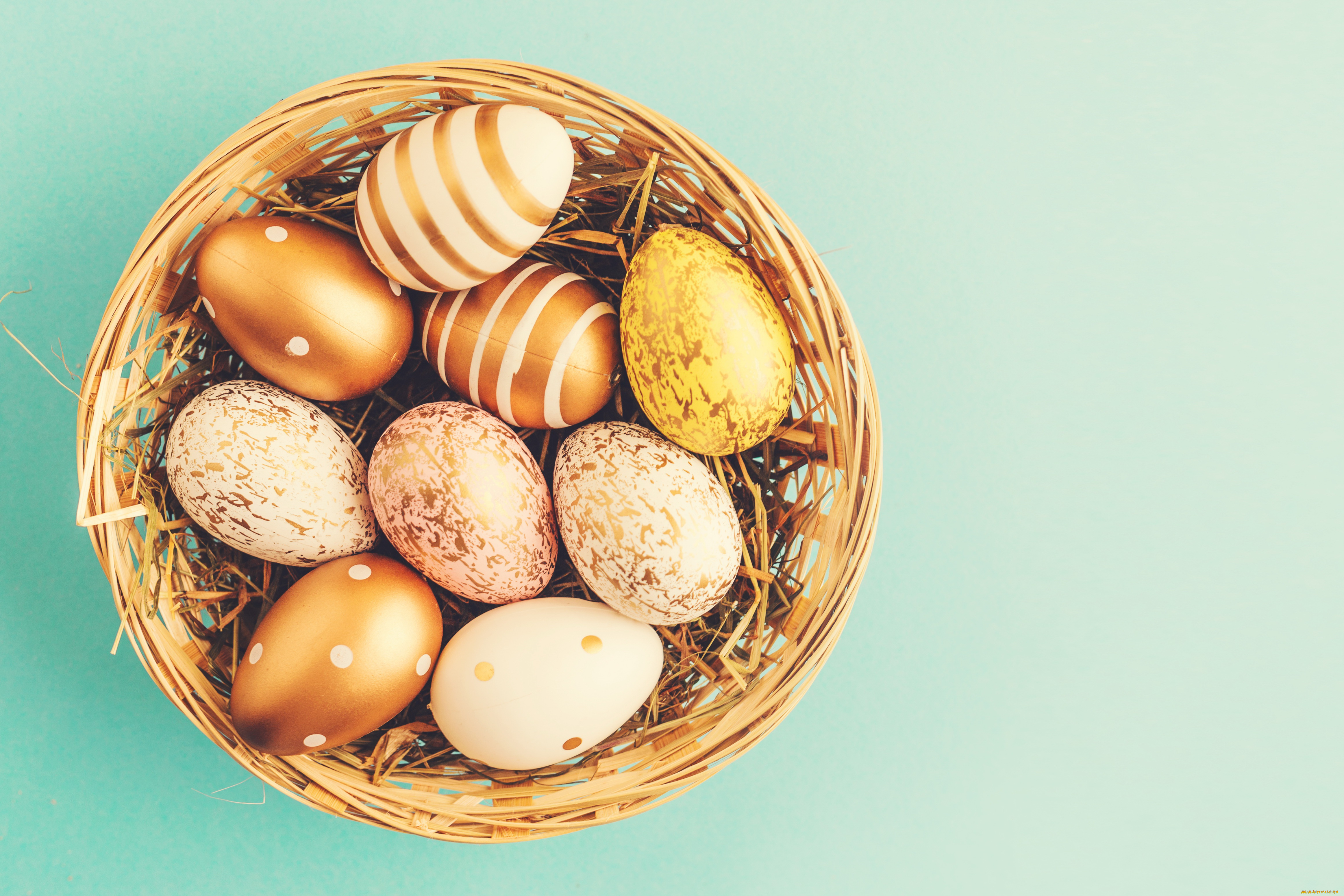 праздничные, пасха, корзина, яйца
