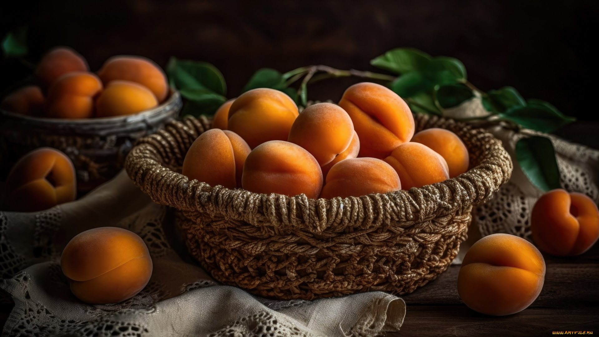 3д, графика, еда-, food, персики