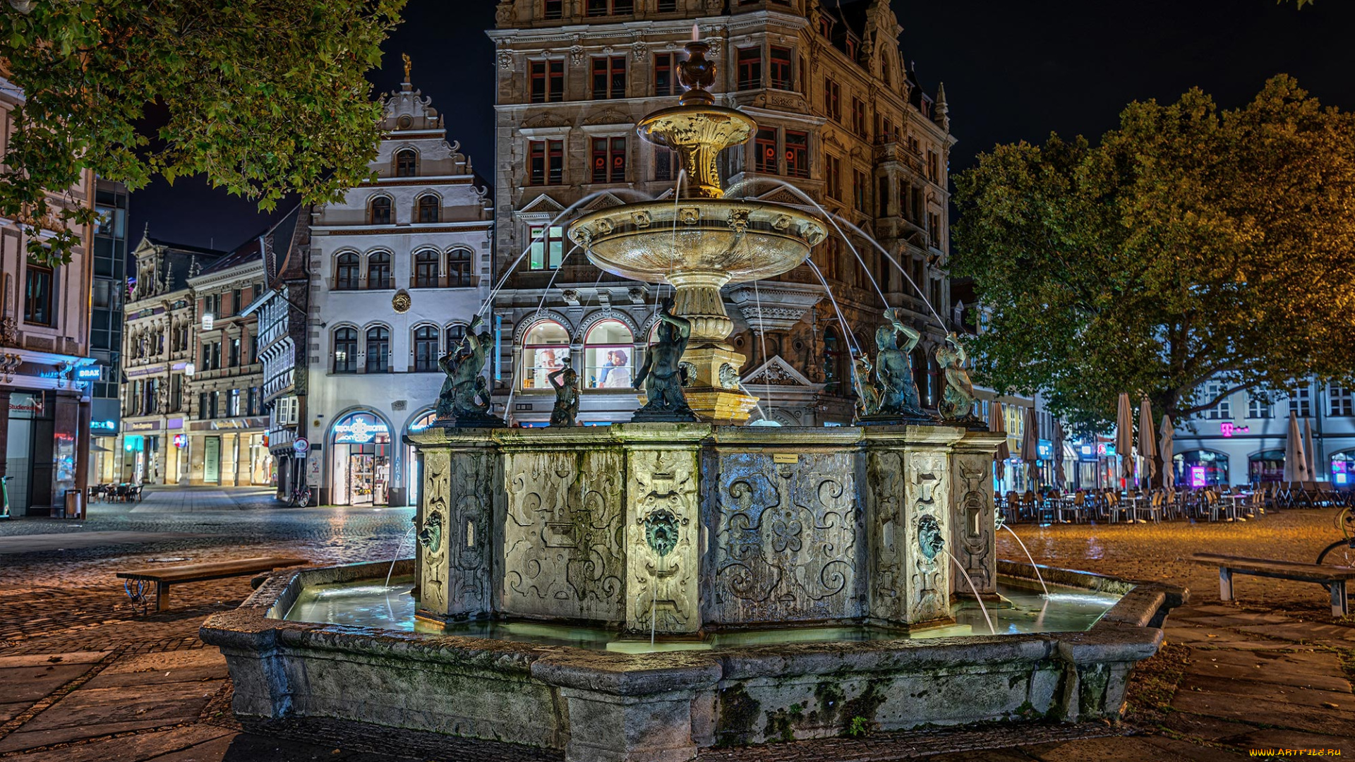города, -, фонтаны, фонтан