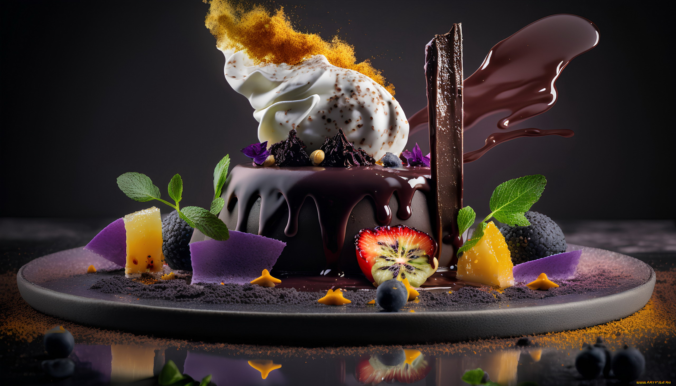 3д, графика, еда-, food, торт