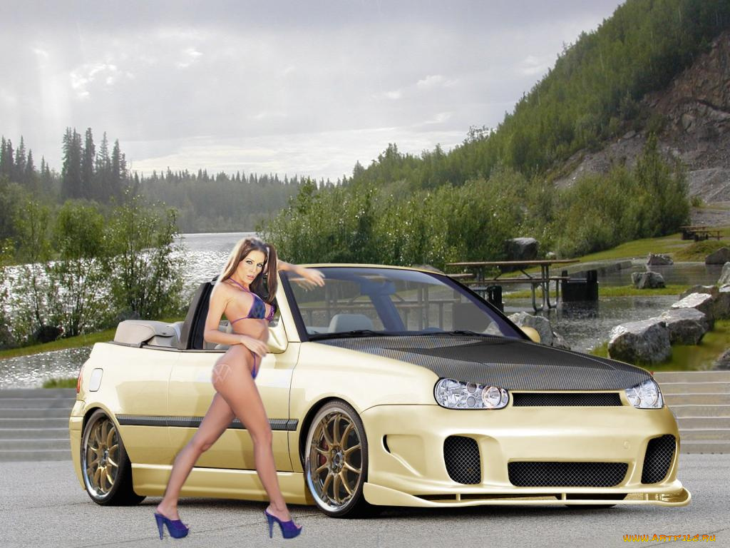 автомобили, авто, девушками