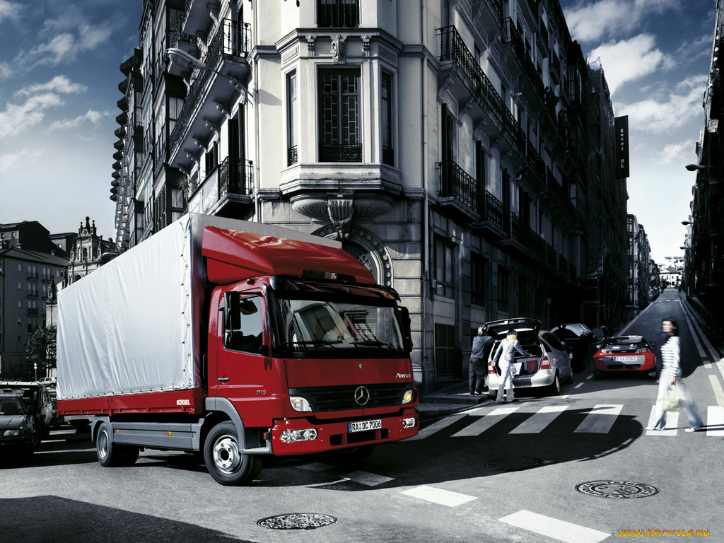 автомобили, mercedes, trucks