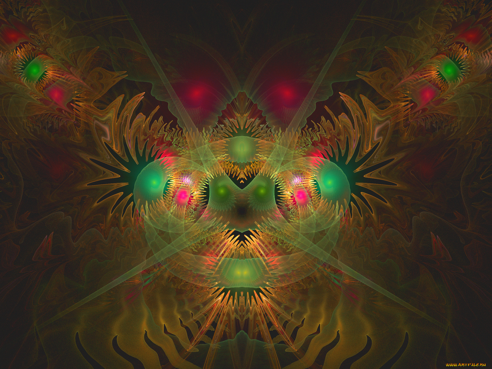 3д, графика, fractal, фракталы, фон, узор, цвета