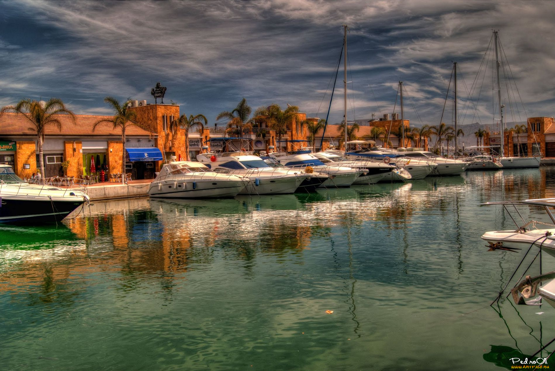 корабли, порты, причалы, испания, масаррон, мурсия
