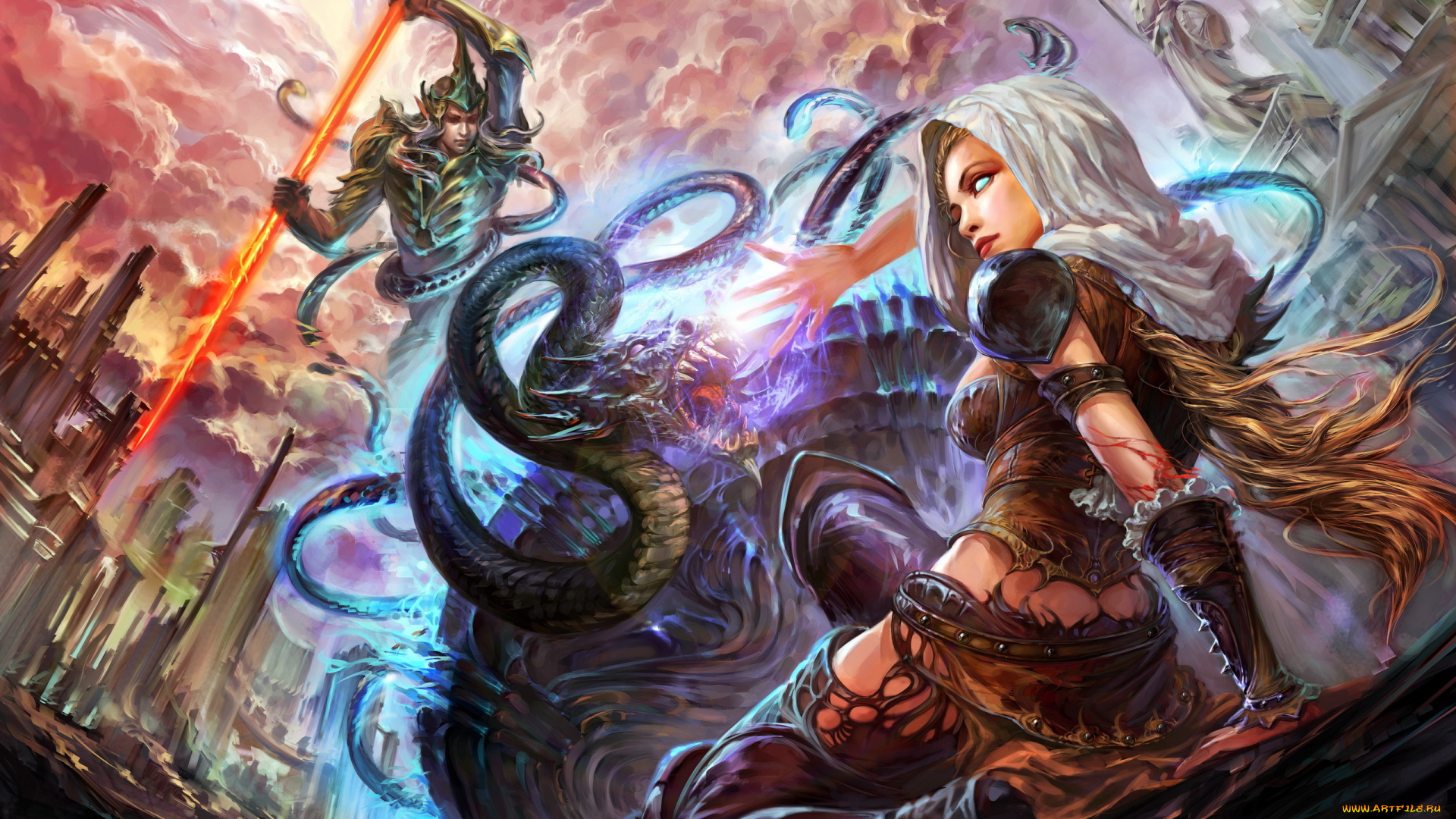 forsaken, world, видео, игры, магия, девушка