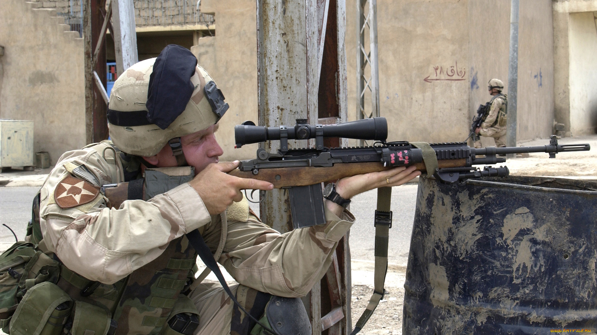 оружие, армия, спецназ, снайпер, винтовка, укрытие