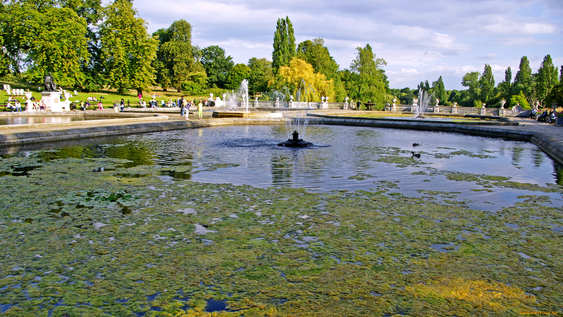 природа, парк, лондон, великобритания, italian, gardens
