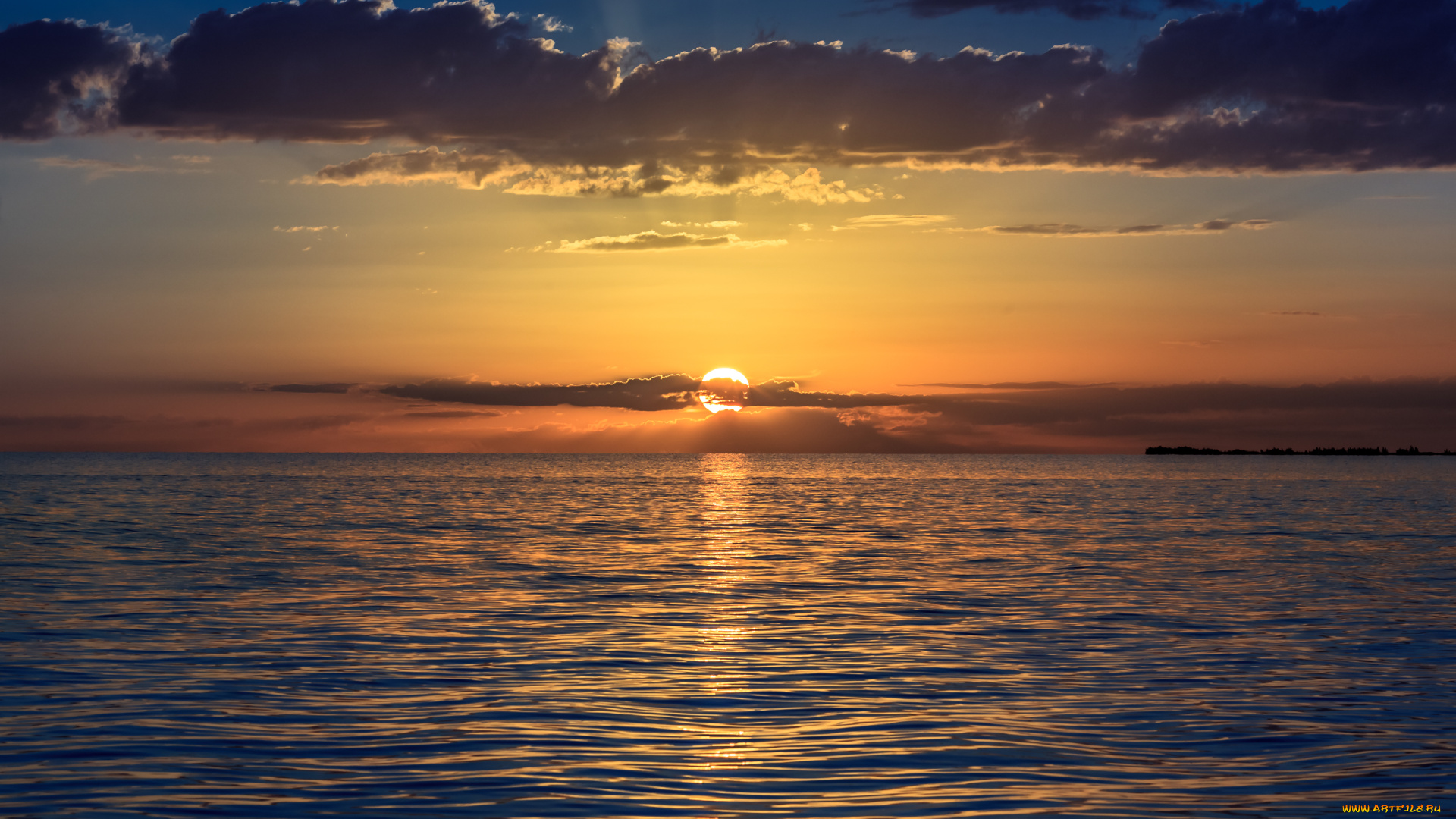 природа, восходы, закаты, закат, море