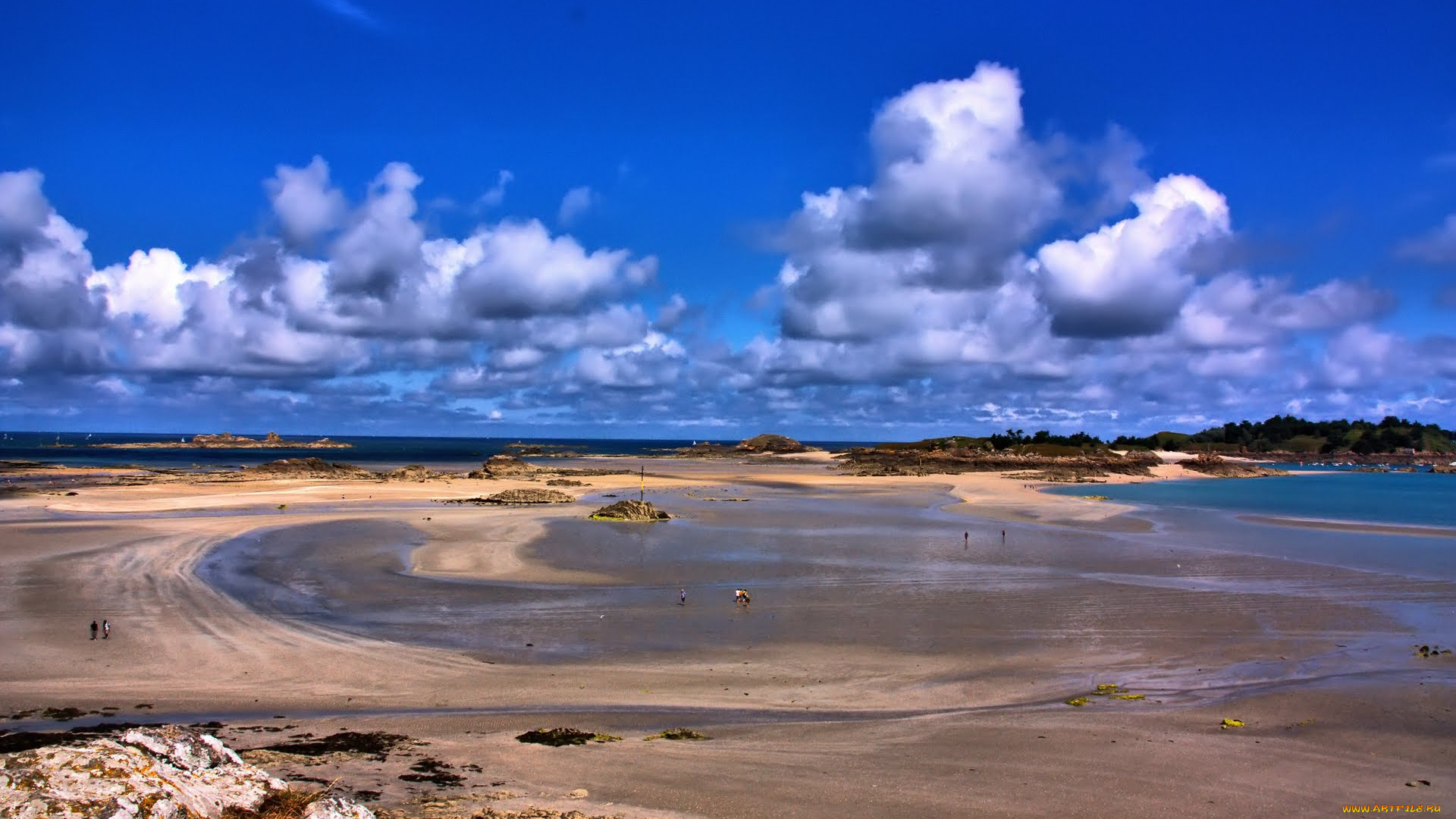 saint, jacut, de, la, mer, природа, побережье, бретань