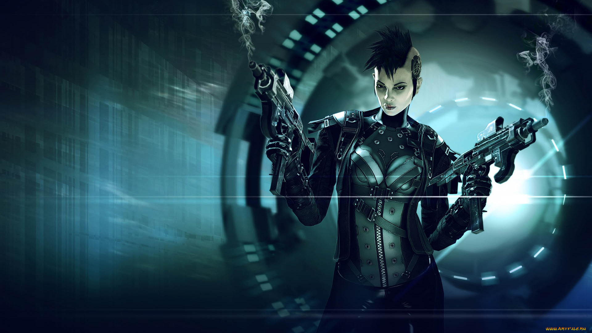 syndicate, видео, игры, оружие, девушка