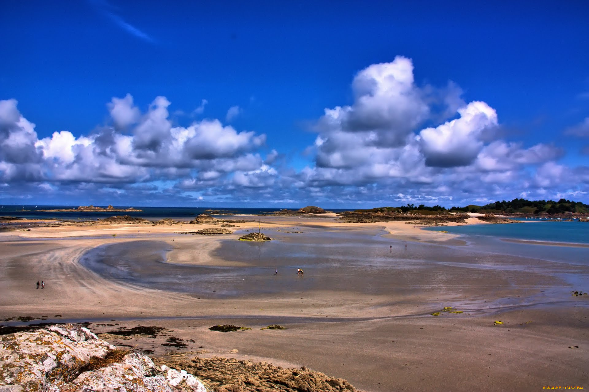 saint, jacut, de, la, mer, природа, побережье, бретань