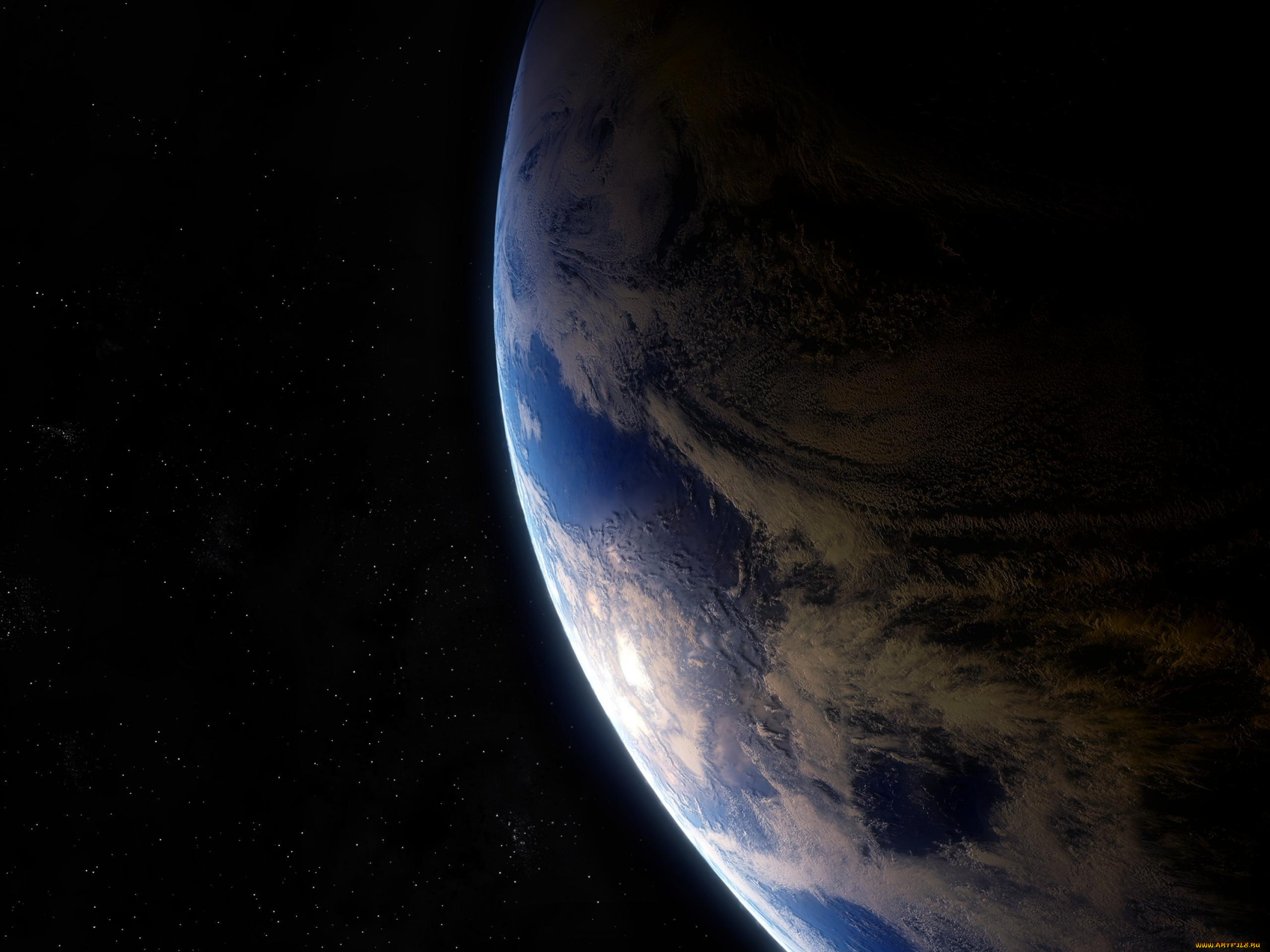 космос, земля, планета, звезды