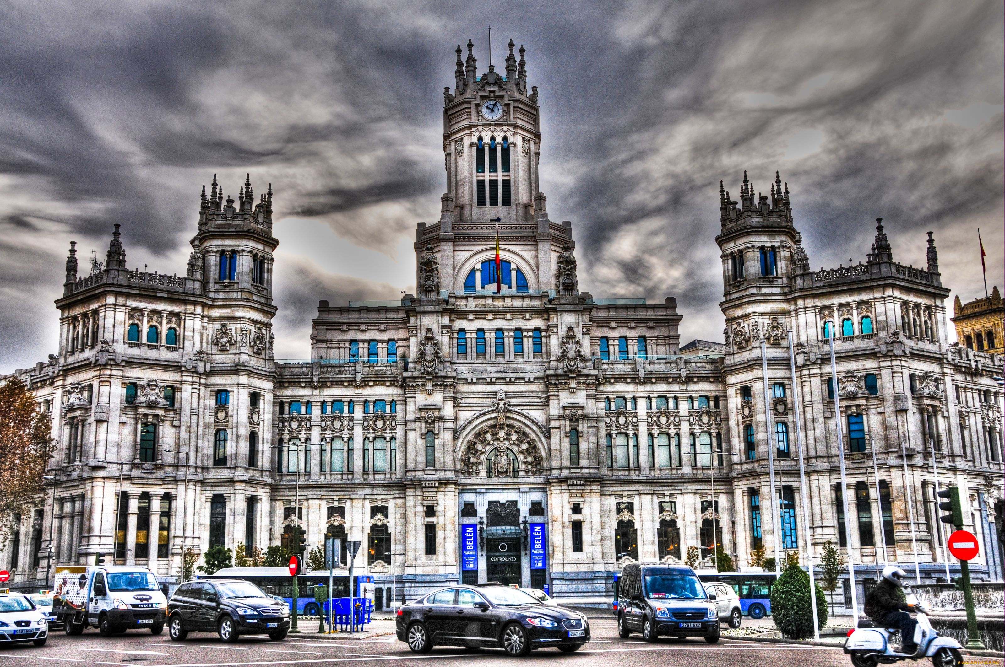 мэрия, мадрида, города, мадрид, испания, архитектура