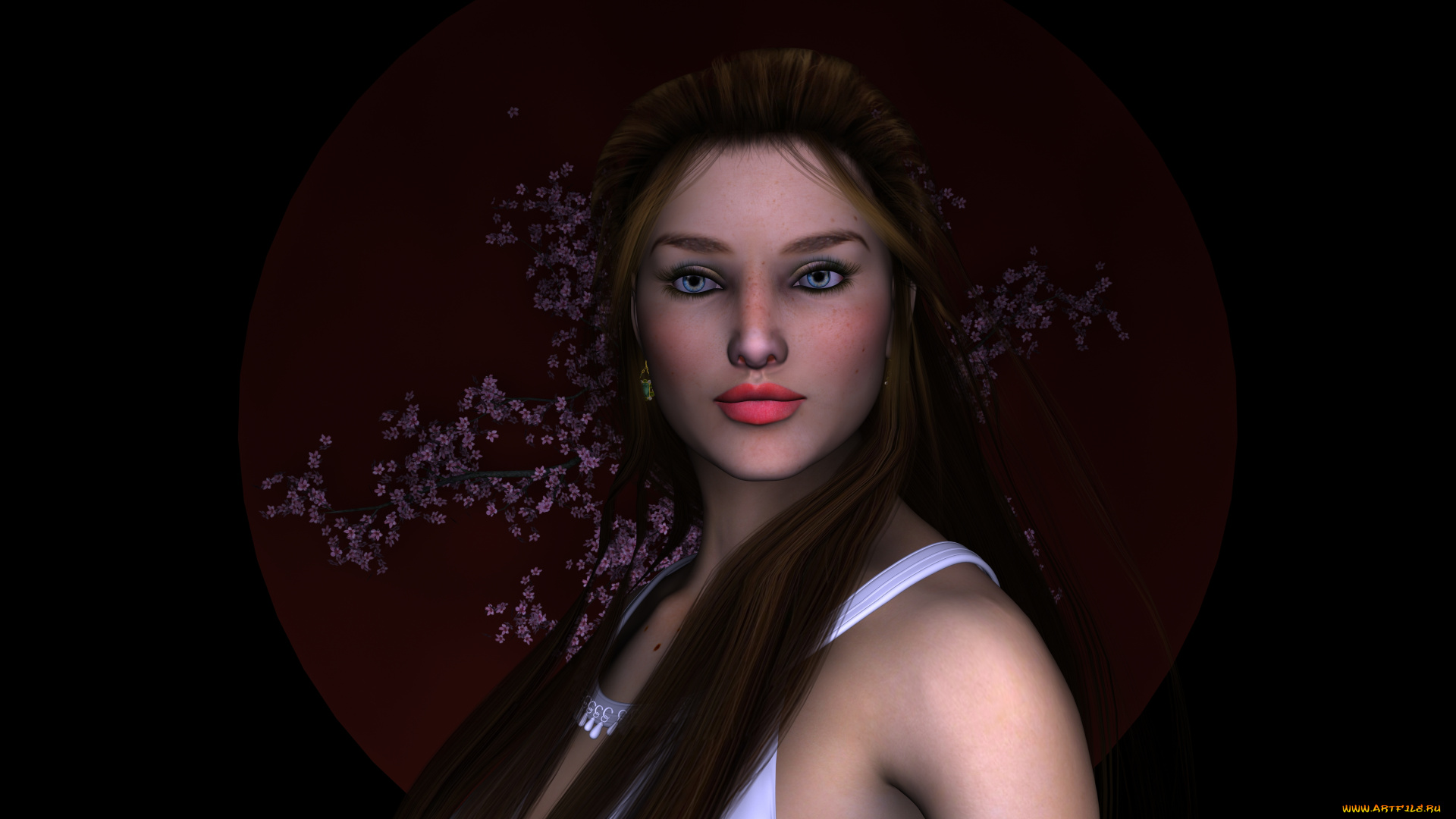 3д, графика, portraits, портрет, девушка
