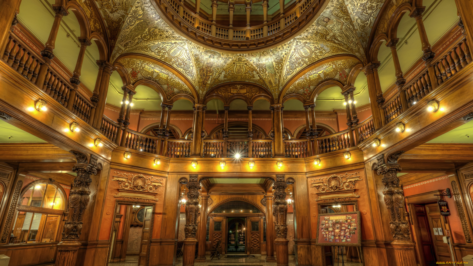 flagler, college, hall, интерьер, холлы, , лестницы, , корридоры, свод, холл, галерея, декор
