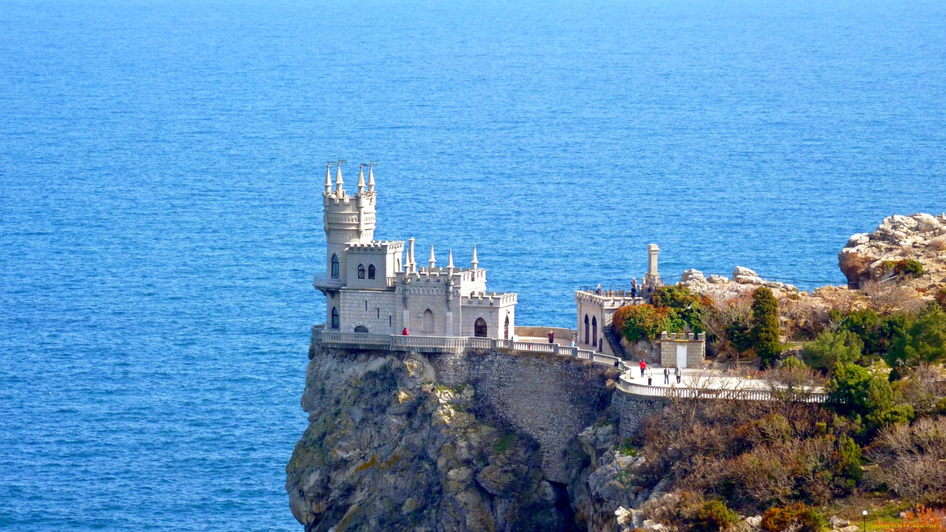 города, ласточкино, гнездо, , украина, море, замок