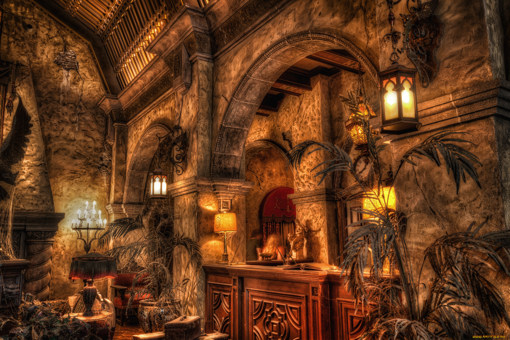 tower, of, terror, front, desk, интерьер, дворцы, , музеи, декор, комната, замок