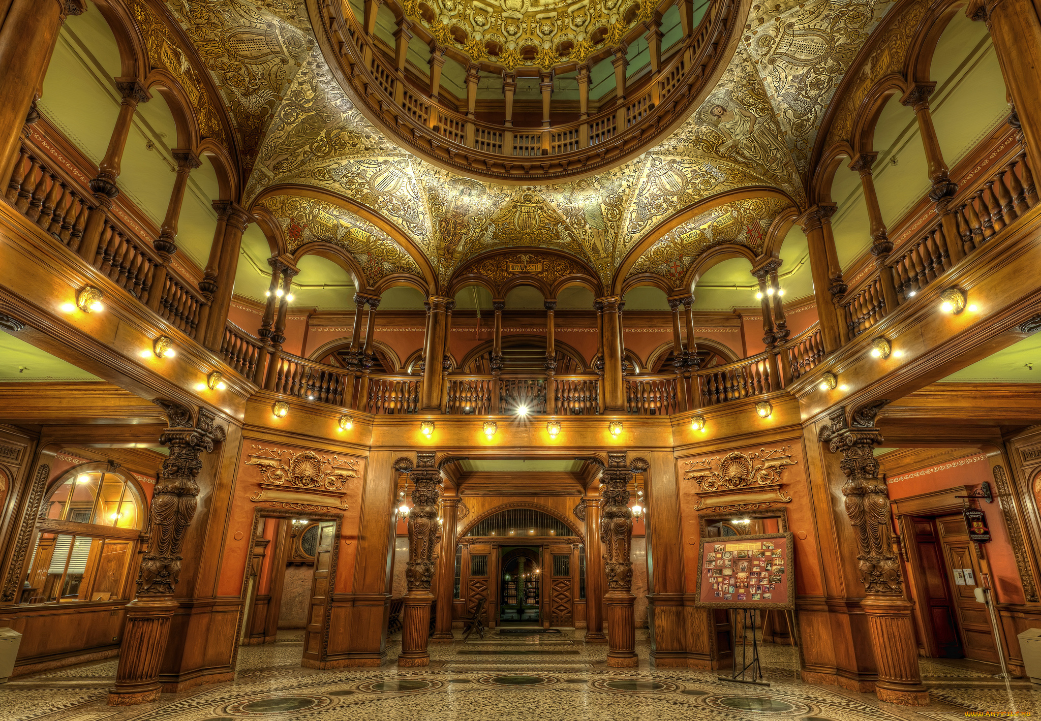 flagler, college, hall, интерьер, холлы, , лестницы, , корридоры, свод, холл, галерея, декор
