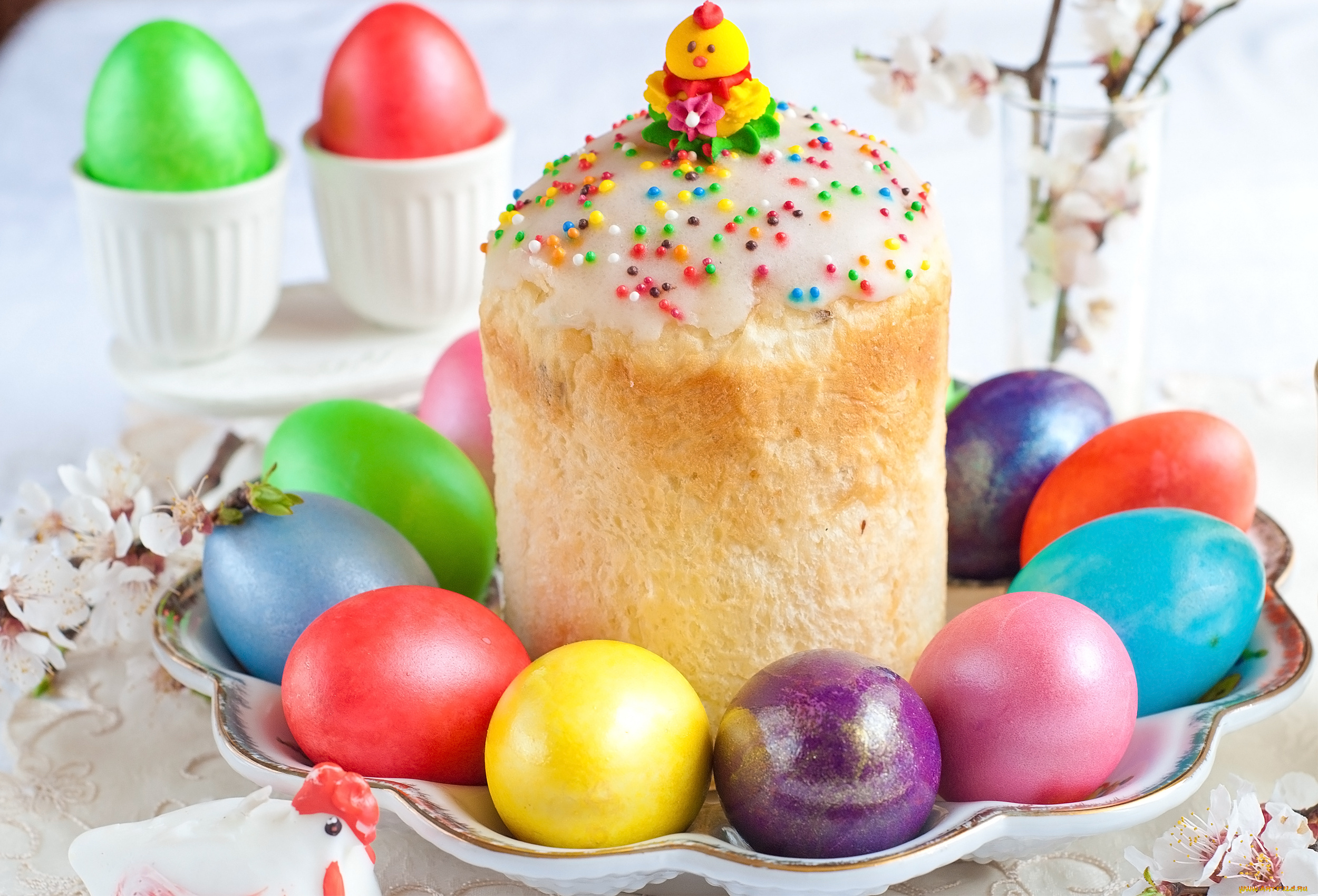 праздничные, пасха, кулич, яйца