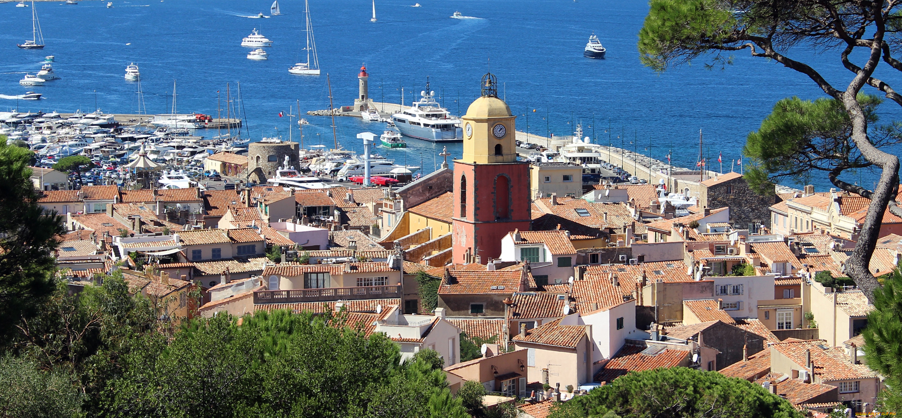 сен-тропе, , франция, города, -, панорамы, лазурный, берег