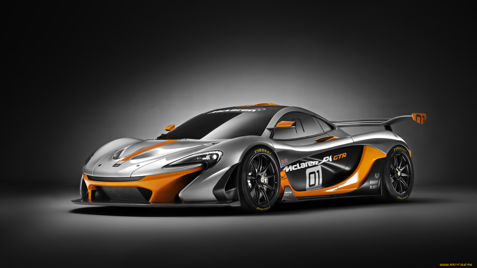 2014, mclaren, p1, gtr, автомобили, mclaren, тюнинг, серый