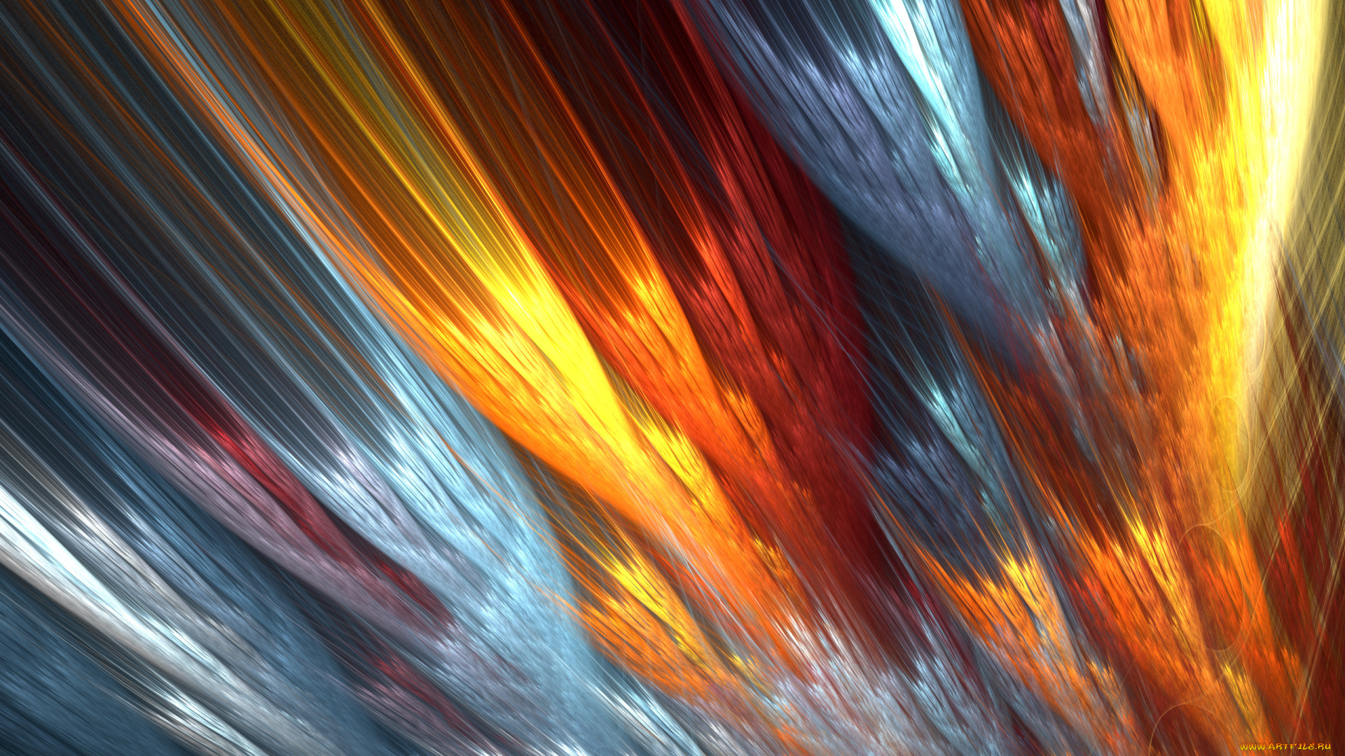 3д, графика, абстракция, , abstract, цвета, линии, взрыв