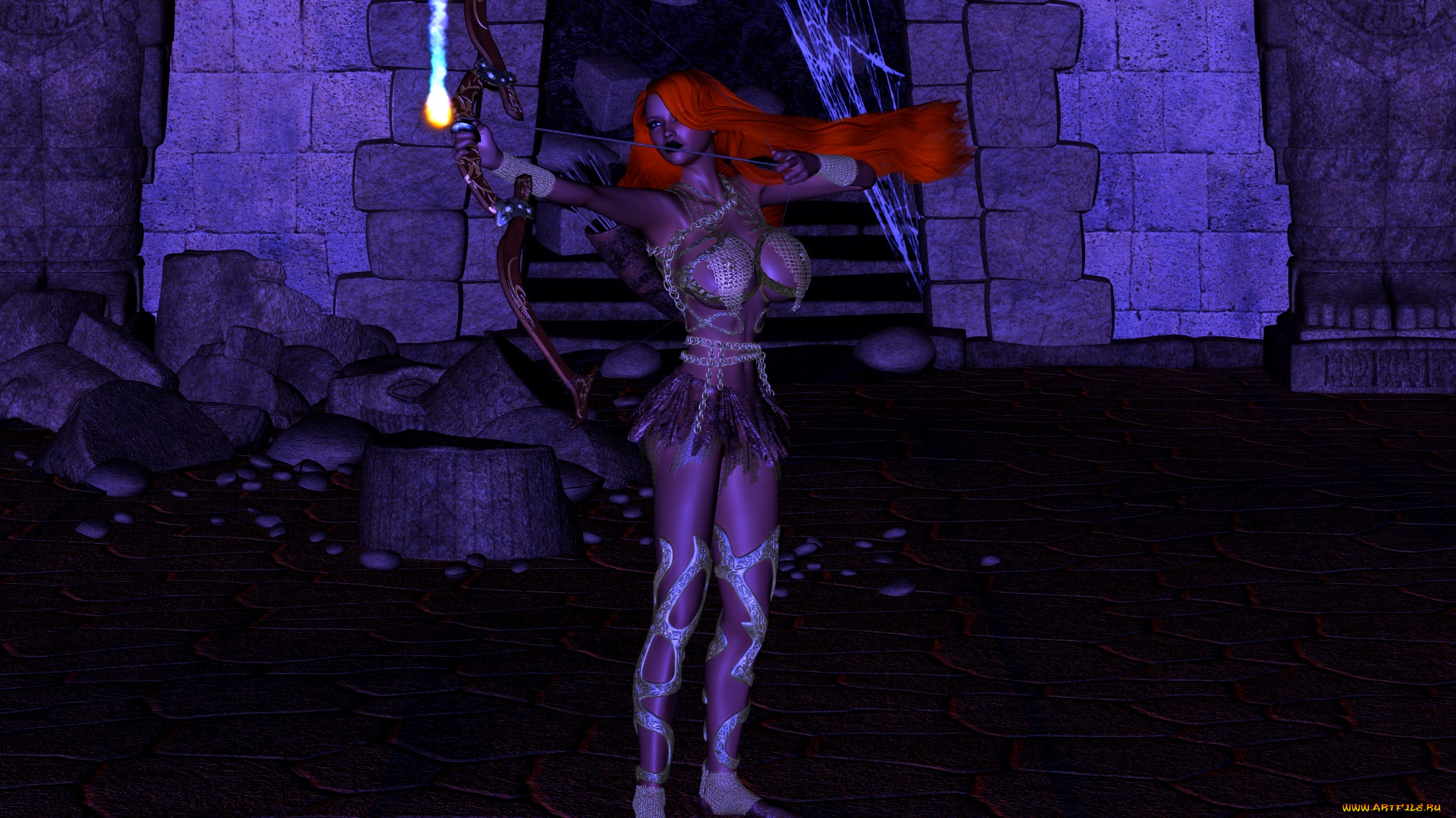 3д, графика, амазонки, , amazon, оружие, фон, взгляд, девушка