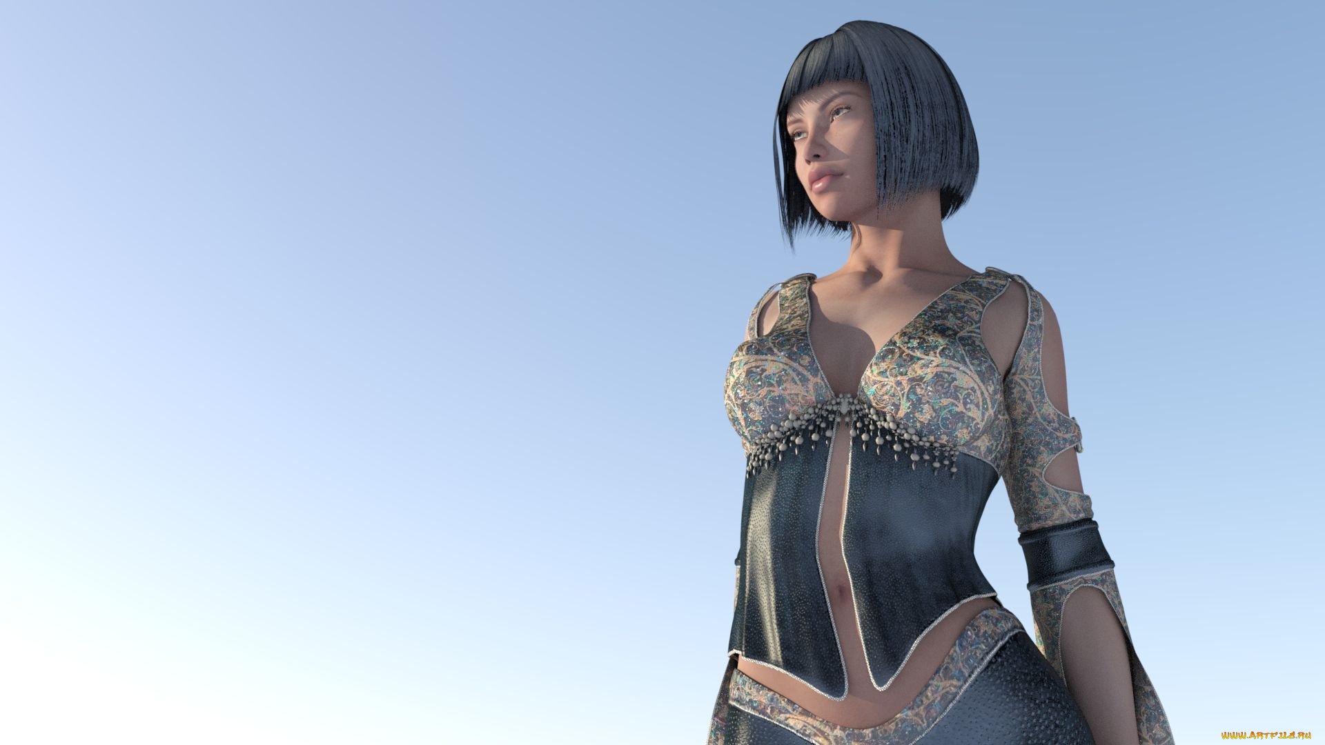 3д, графика, люди, , people, взгляд, девушка, фон