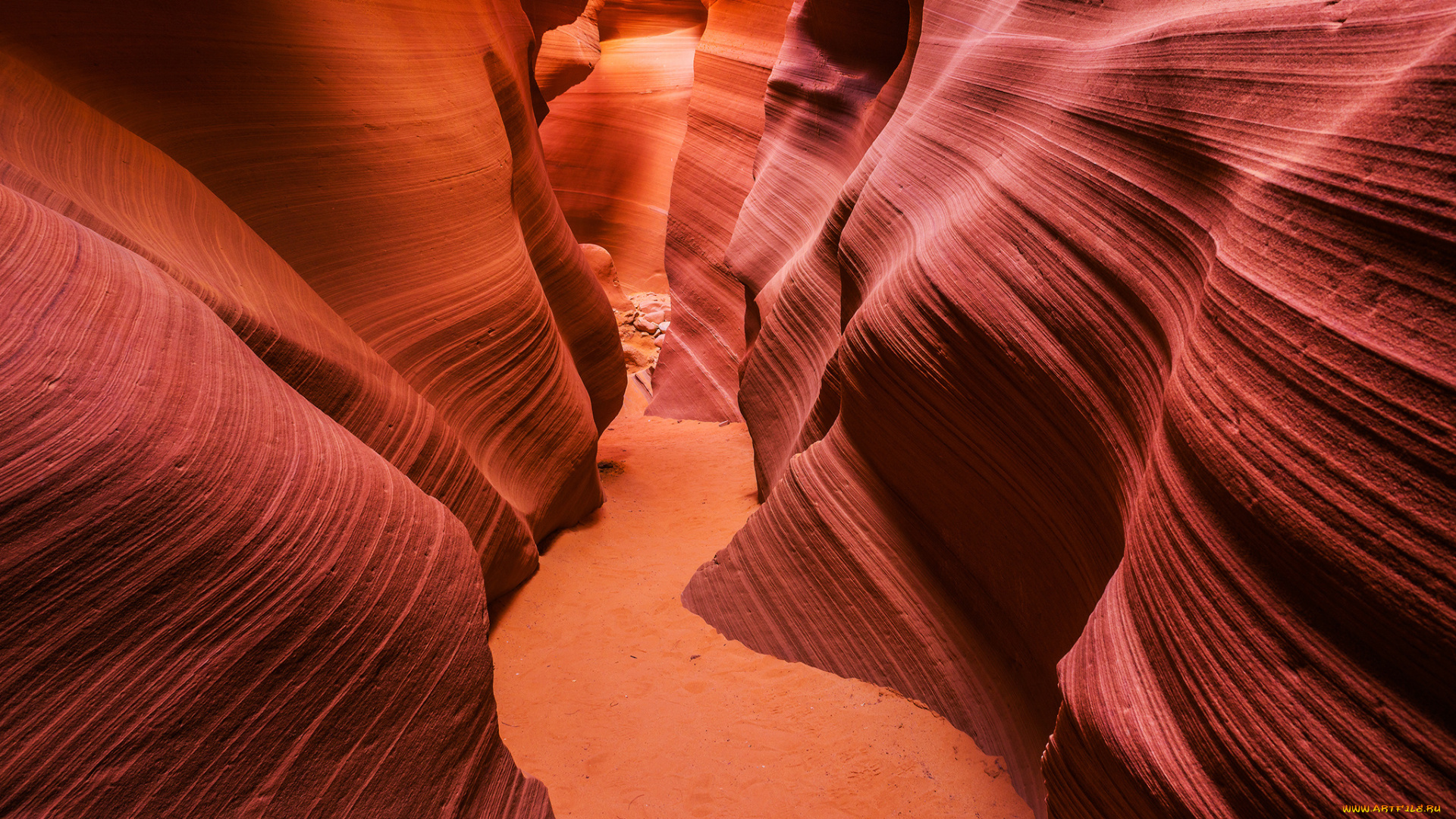 природа, горы, сша, штат, аризона, каньон, антилопы, скалы