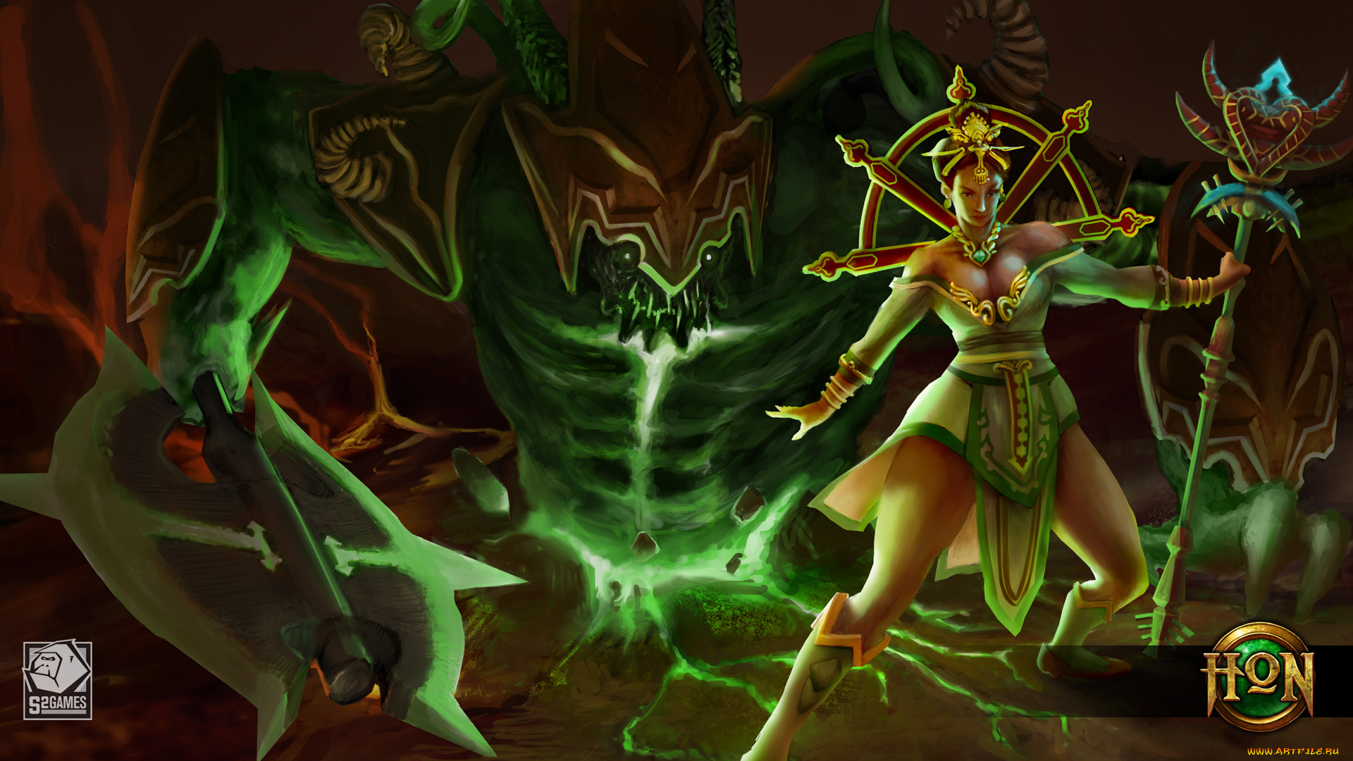 видео, игры, heroes, of, newerth, персонаж