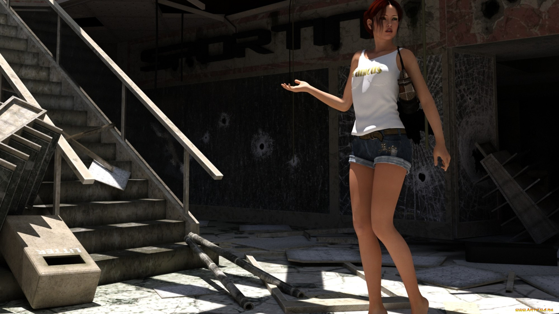 3д, графика, люди, , people, фон, взгляд, девушка