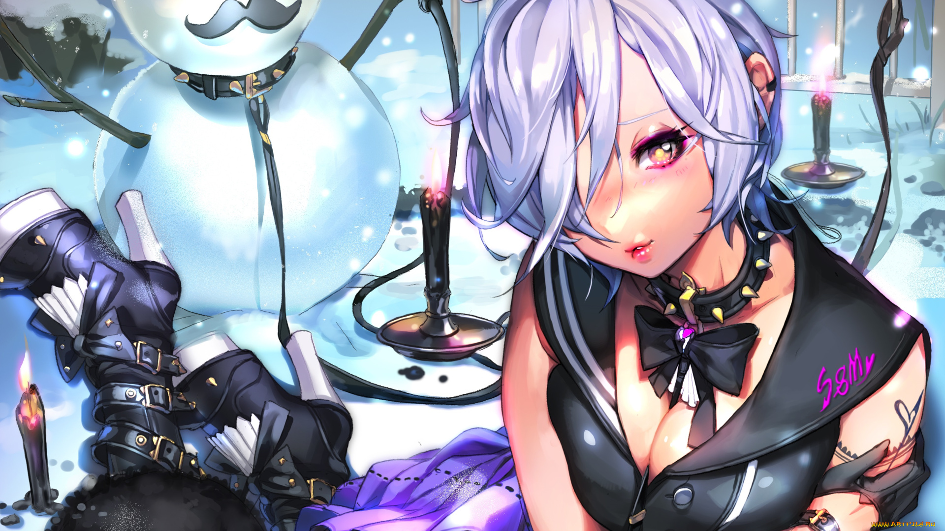 аниме, furyou, michi, gang, road, девушка