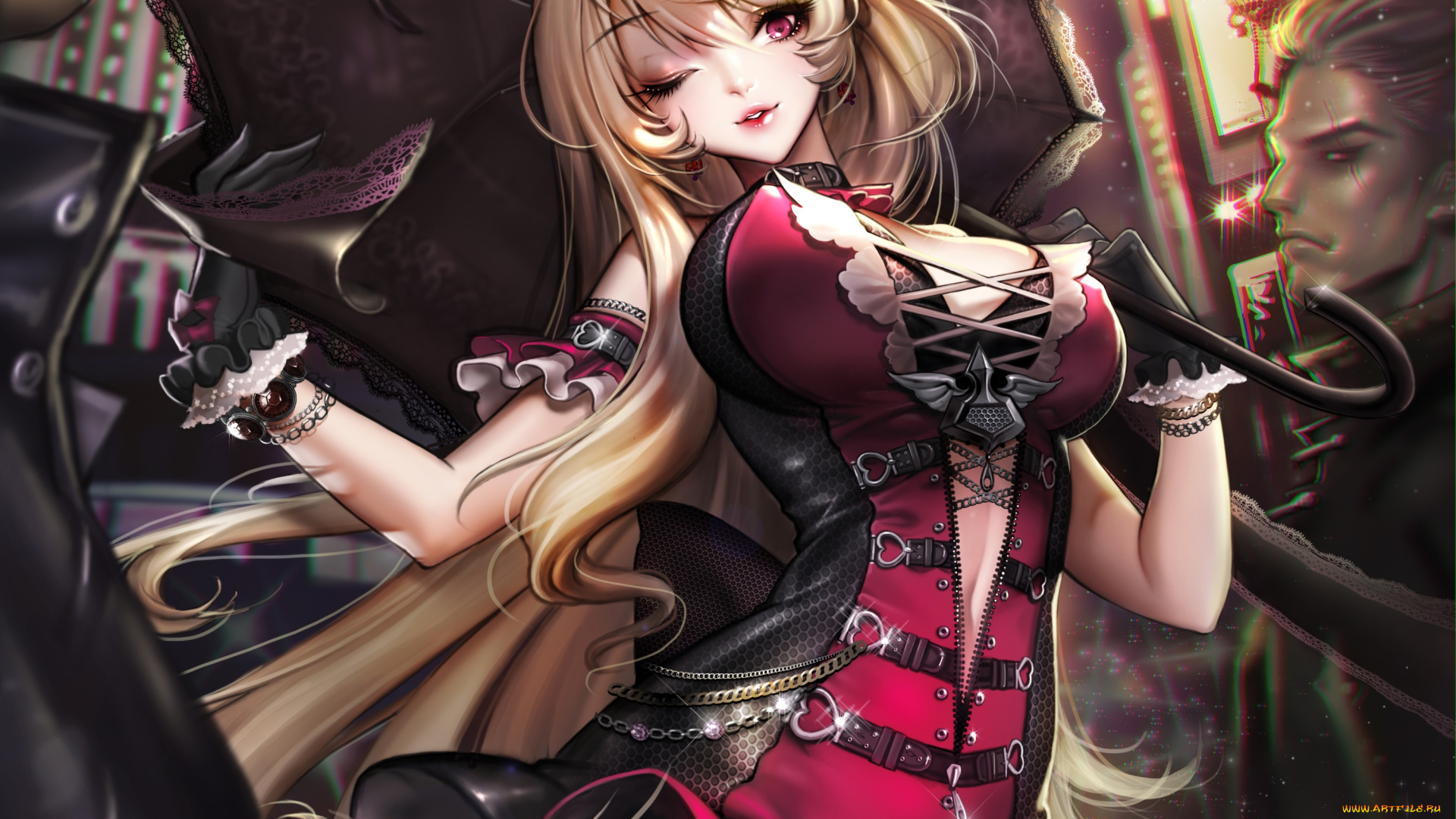 аниме, furyou, michi, gang, road, девушка