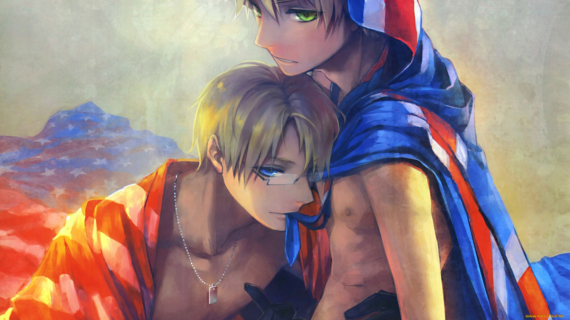 аниме, hetalia, , axis, powers, парни