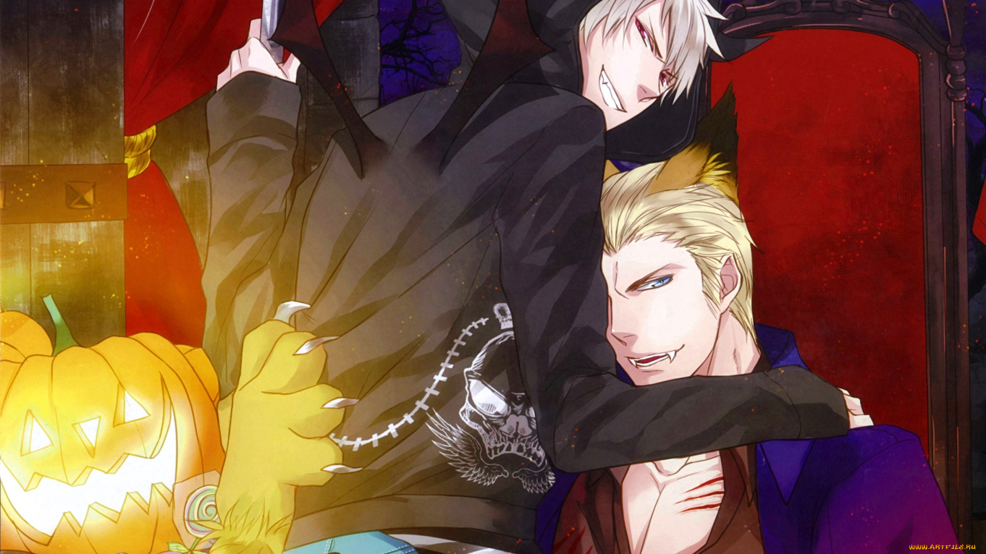 аниме, hetalia, , axis, powers, prussia, germany, парни