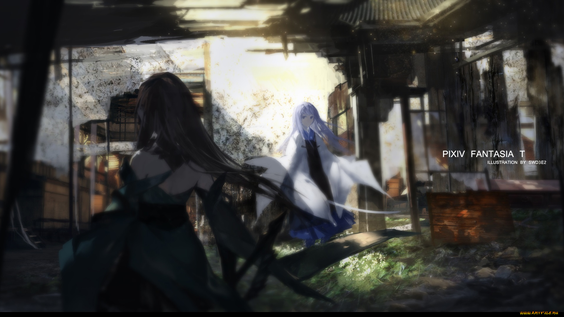 аниме, pixiv, fantasia, девушки